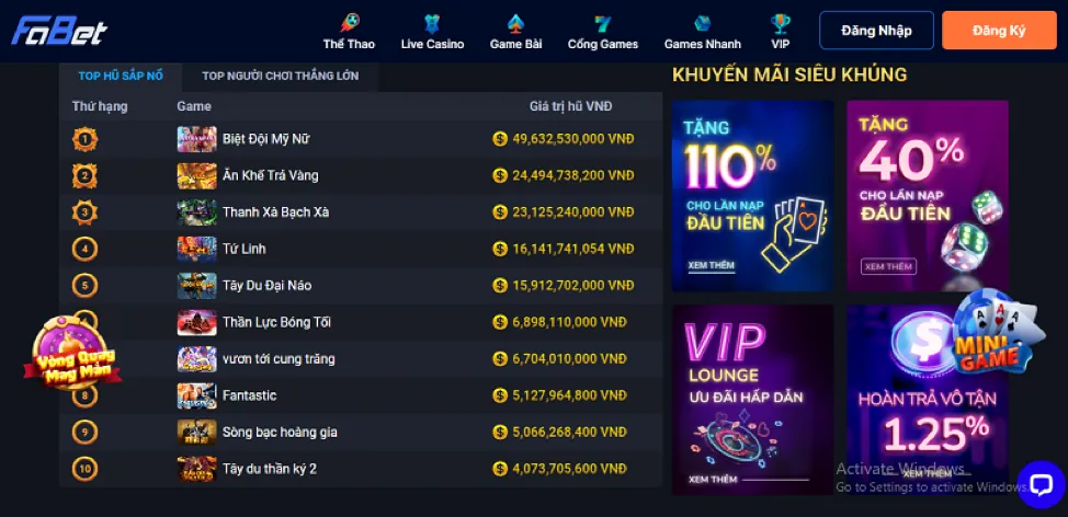 Giao diện cá cược thể thao trực tiếp tại zh88 win